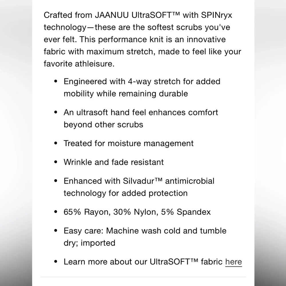 Women’s Jaanuu Perri Ultrasoft Yoga Scrub Pants - Picture 6 of 7